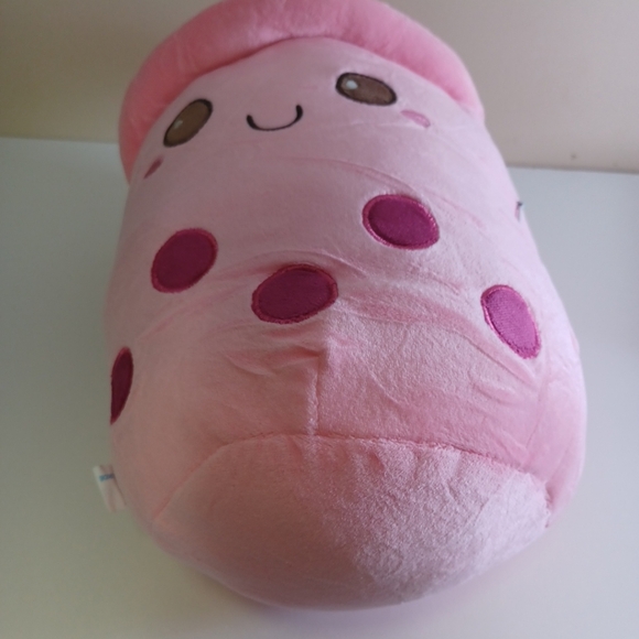 Boba Tea Plush Cup Shape Soft & Squishy Squishmallow Strawberry - Picture 3 of 8